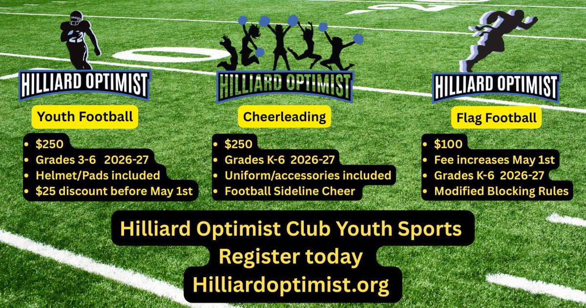 Hilliard Optimist Club Youth Sports tweet media