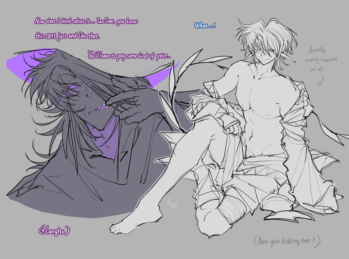 Nuoyuuu's tweet image. （😈）#azuretime #azure #twotime