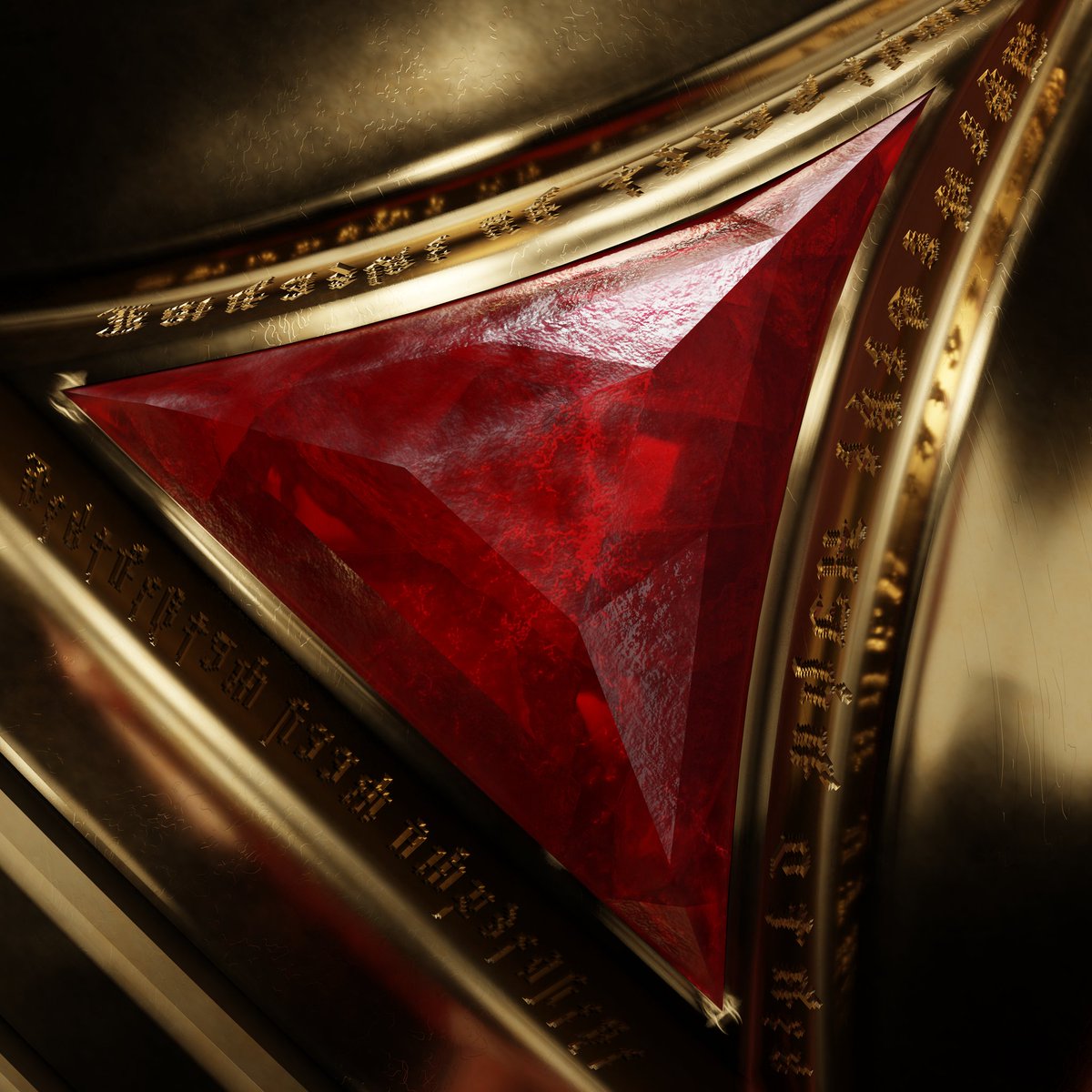 I've finished work on this gemstone.

I've created cracks with geonodes, volumetric effects and some parallax emissive thingy on the surface. 

The amount of vector math required for this is insane