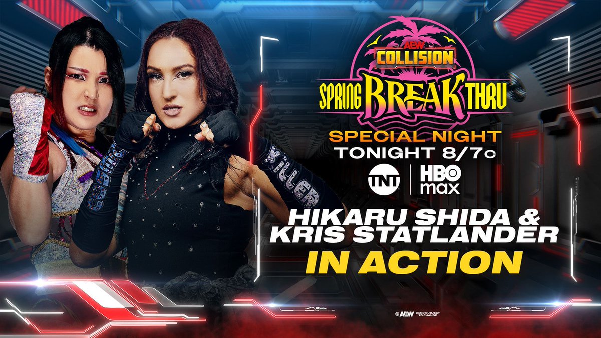 JC1986_'s tweet photo. Match #3: Hikaru Shida and "Cosmic Killer" Kris Statlander in action
#AEWCollision #SpringBreakThru #AEWonTNT #AEWonHBOMax https://t.co/7suWOs0k8q