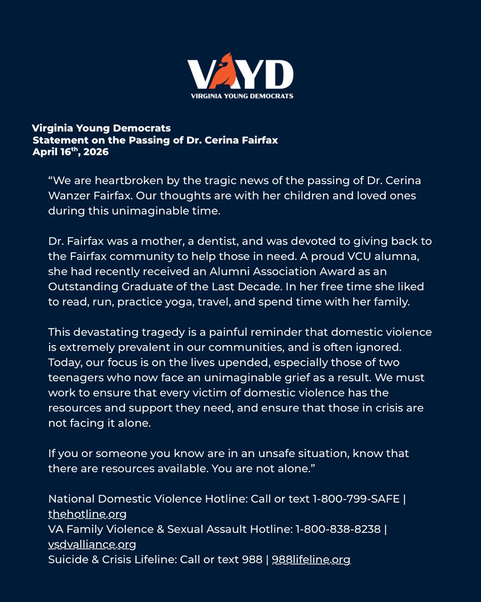 Virginia Young Dems tweet media