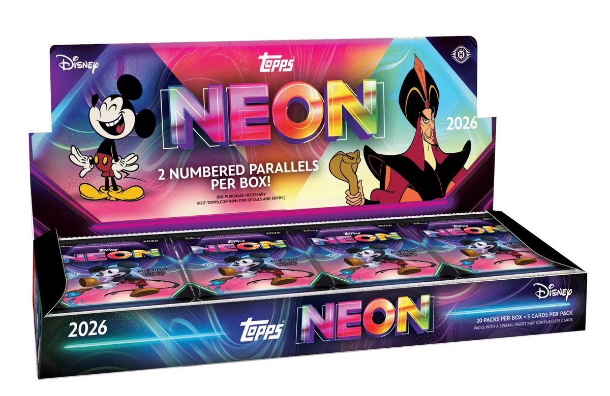 Topps 2026 Neon Disneyトム・ハンクス 直筆サイン　3/50 🎡【2026 TOPPS DISNEY NEON HOBBY】 トップス社より新作ディズニー