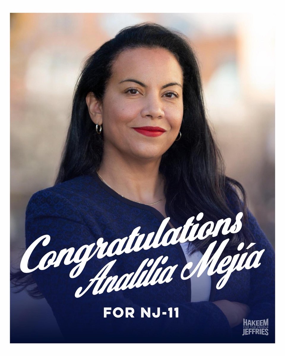 Congratulations to Rep.-elect <a href="/Analilia_Mejia/">Analilia Mejia</a> on her decisive victory tonight!

We look forward to working together to push back against MAGA extremism and address the affordability crisis with the fierce urgency of now.