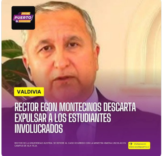 Lógico, si el también fue parte de la encerrona y agresión a la Ministra Lincolao