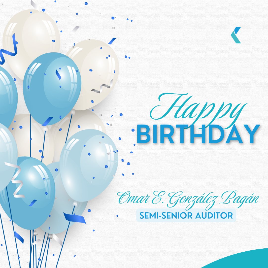 krestonprllc's tweet photo. On behalf of all at Kreston Puerto Rico we wish you a very happy birthday. Have a wonderful day! #KnowingYou 🩵🎉 https://t.co/w7jr8DBjTL