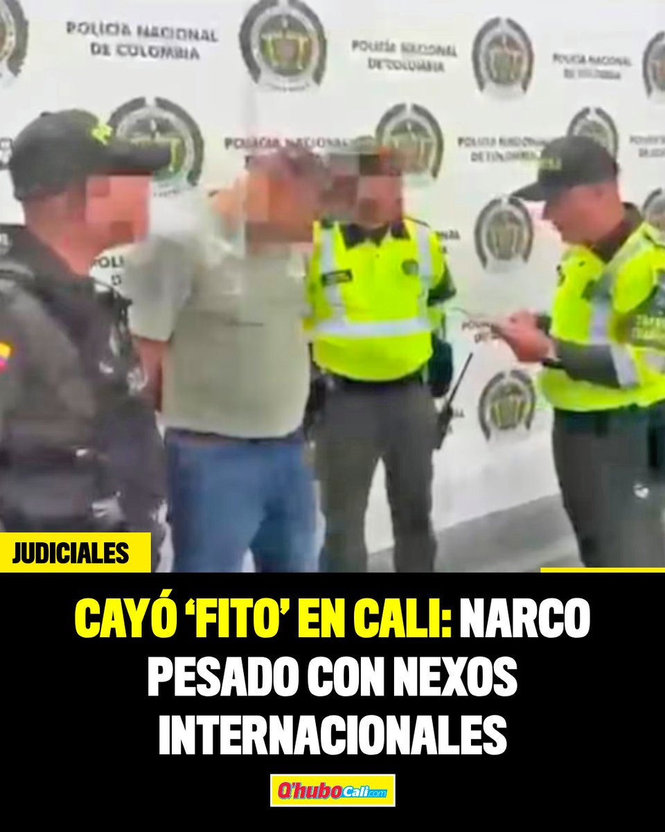 QhuboCali's tweet photo. 🚨 Cayó en Cali Adolfo León Ospina Giraldo, alias ‘Fito’, buscado en 196 países.

🔴 Según autoridades, movía droga con el Cartel de Sinaloa y el Clan del Golfo.

👉 Más en https://t.co/AwXlfWVDfs

#Cali #Narcotráfico #AliasFito #Judicial #Colombia https://t.co/ugLkvJCRdq