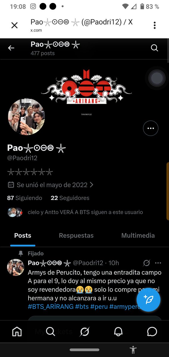 gossipsky_'s tweet photo. Sigue su cuenta activa ahora aparece así y sigue ofreciendo entradas a muchas chicas, por favor denuncien su cuenta!! 😢
@cconeres @ccarmype https://t.co/Wz3bW1JU1A