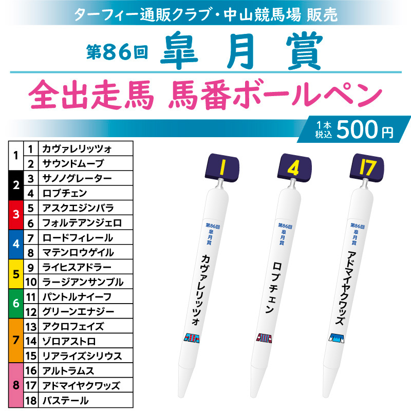 未開封⬜︎競馬グッズ③⬜︎勝負服ストラップ⬜︎想い出馬券ホルダー⬜︎馬番ボールペン ✨期間限定販売✨】 4/19(日)に行われる第86回皐月賞の勝負服