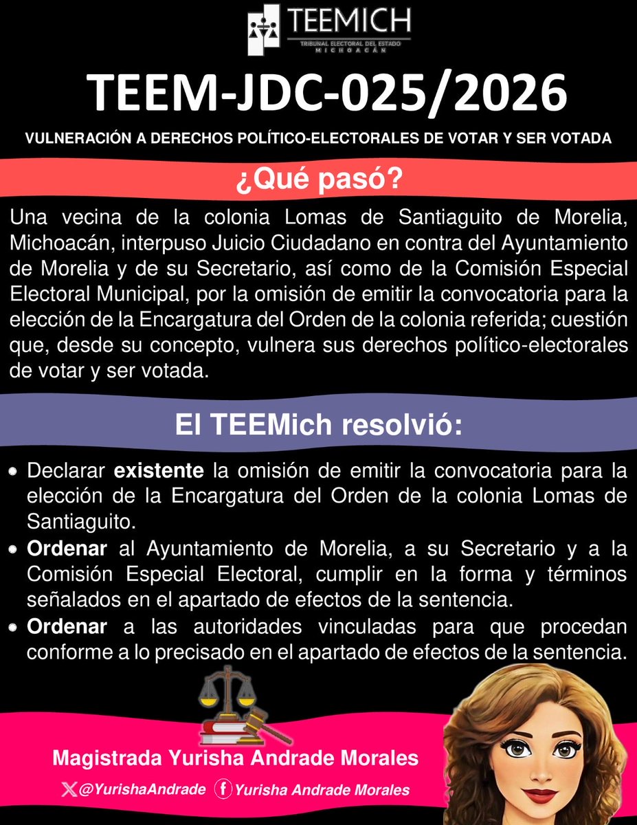 Magistrada Yurisha Andrade tweet media