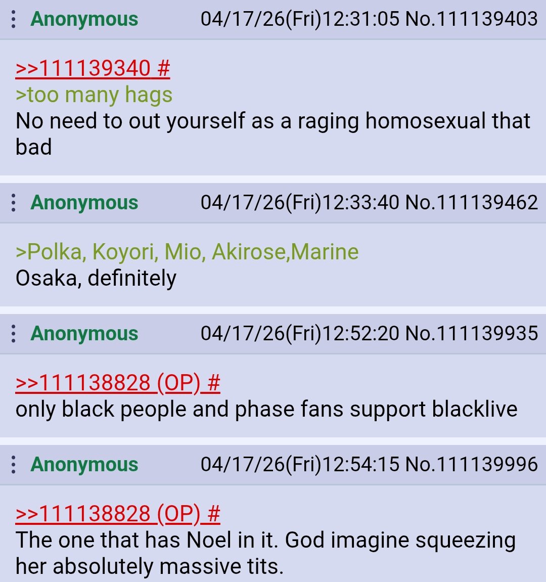 Screenshots from /vt/ 6: Return of the RRATS tweet media