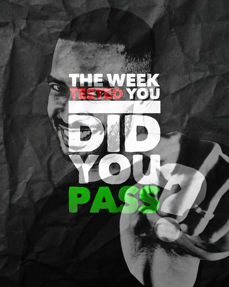 MochaMasculine's tweet image. Did You Pass? 🟢

The week threw something at you every single day. Pressure, doubt, distractions — all of it.

How you finished tells the real story. Not how you started. 🔥

Close it out strong. Make Friday your answer. 👊

#FridayMotivation #FinishStrong #WeeklyTest