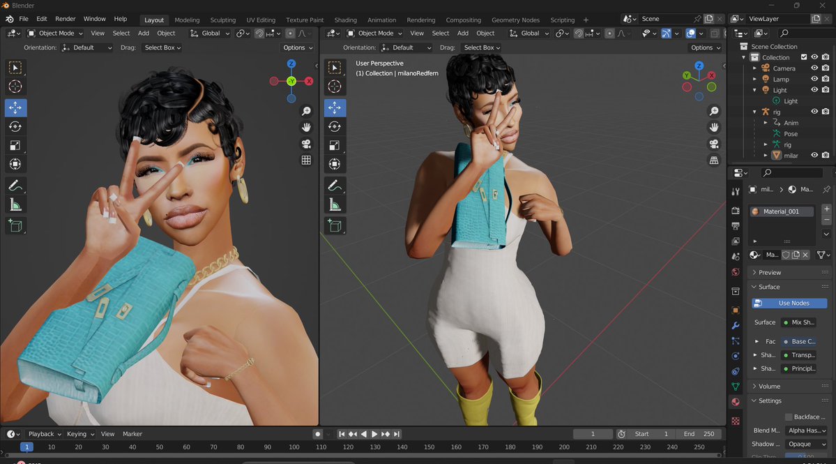 Had to jump in blender for this hairstyle 😍 <a href="/CecesimsXo/">CeceSims Xo</a> 
#ShowUsYourSims