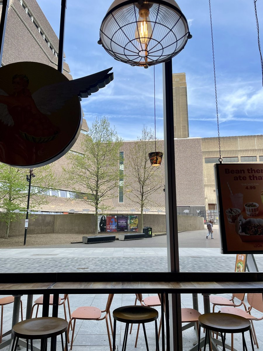 MinGreenwich's tweet photo. 15 Apr 2024 - We continued our journey to Tate Modern, mum suggested stopping for a cuppa at Leon. Appreciated the relaxed atmosphere we couldn’t find it in HK. We headed into Tate cafe for a long break. I sneaked out to shooting while mum was taking nap. https://t.co/rZWP6YNq52
