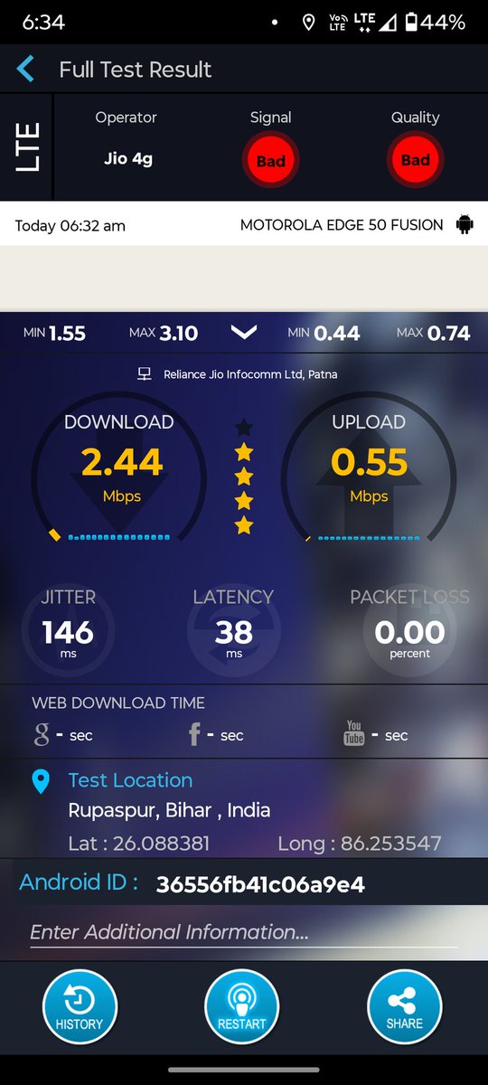 GrowUp2021's tweet photo. @JioCare @reliancejio 
I have recently shifted to my village, but the Jio network and internet here are very poor. Due to this, I may have to port my number to another SIM. If possible,please improve the network and internet 5G in this area so that I don’t have to port my number. https://t.co/Yt26EuHRQW