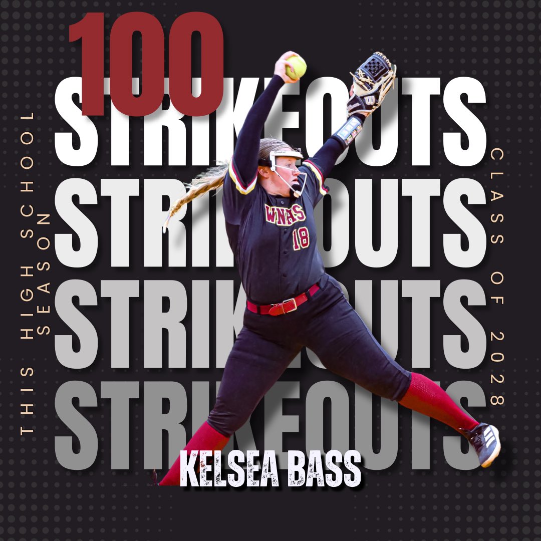 KelseaBass's tweet photo. 🚨Milestone Alert🚨 Reached two today 100 strikeouts for 2026 season and 200 for my high school career (c/o 2028). So thankful for the journey and everyone supporting me 🤍🥎

@coachJordanSB
@CoachBallMalone
@_timwalton
@JeffConrad10 @amber_fiser
@JAXCoachE @HolliMitchell8 https://t.co/cjmB5blGme