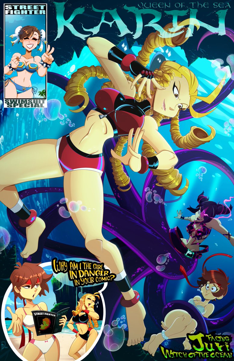 Did you know I drew official #StreetFighter art for UDON Entertainment??  was for some of their swimsuit specials!!

uffff With the release of the trailer for the upcoming #StreetFightermovie, my hype is at its peak- HADOKEN!!! 🔥🎮