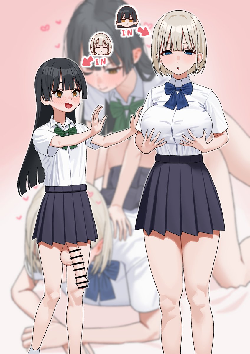 デカパイ女と入れ替わったらまあ揉むよねって絵です 