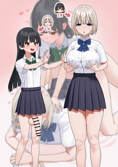 デカパイ女と入れ替わったらまあ揉むよねって絵です