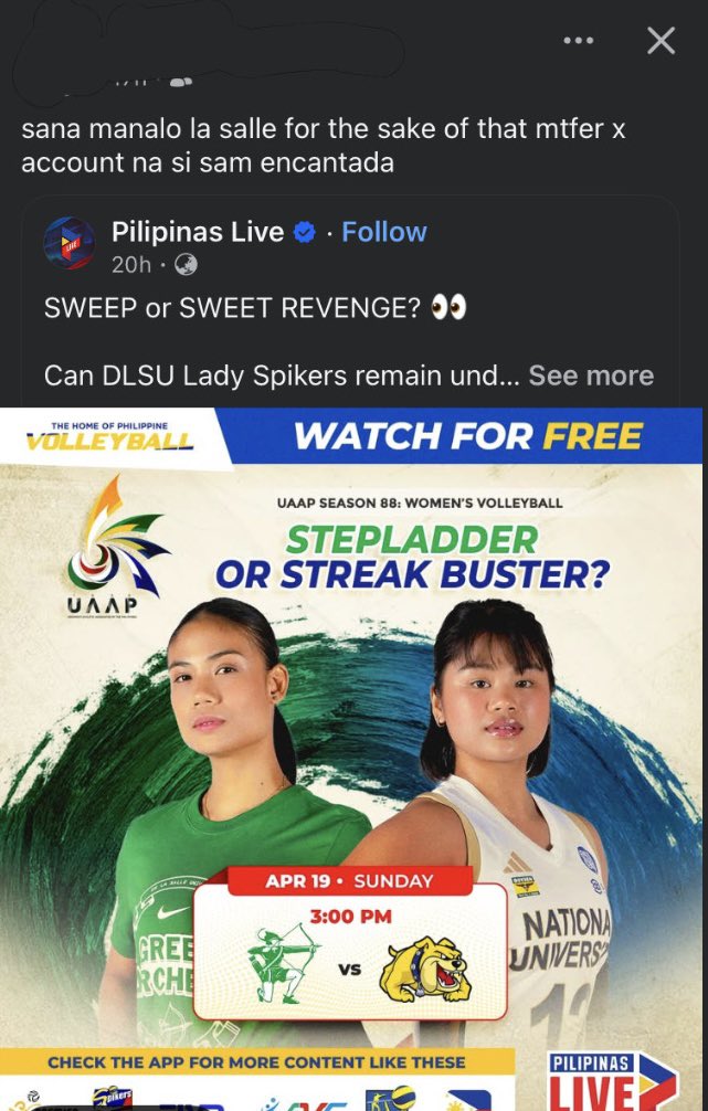 ❎ MANALO PARA SA SWEEP AND STEP LADDER
✅MANALO FOR THE SAKE OF THAT MTFER X ACCOUNT NA SI SAM ENCANTADA

mahiya naman kayo sa mga players na naglalaro mas gusto nyo pa talagang mabalikan ako kesa sa sure finals slot nila 😭

#relevant