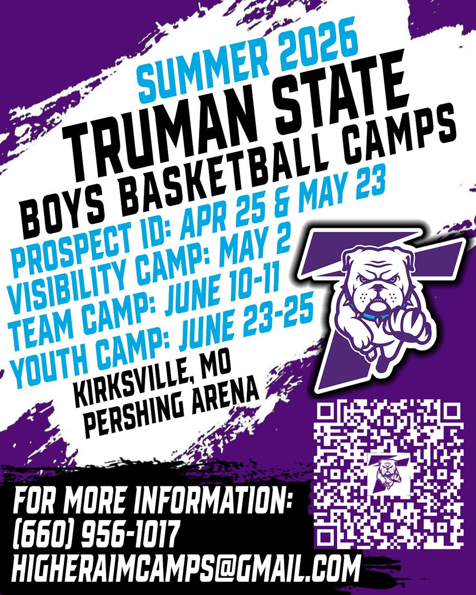 CoachMWorley's tweet photo. If you are a current 2026 or rising 2027, 2028, scan the QR Code (below) and join us in Pershing Arena- 1:00-4:00 PM either SAT April 25th or SAT May 23rd. 🚨 We are actively looking for 2026-27 Roster guys. https://t.co/MFmfdG6KET