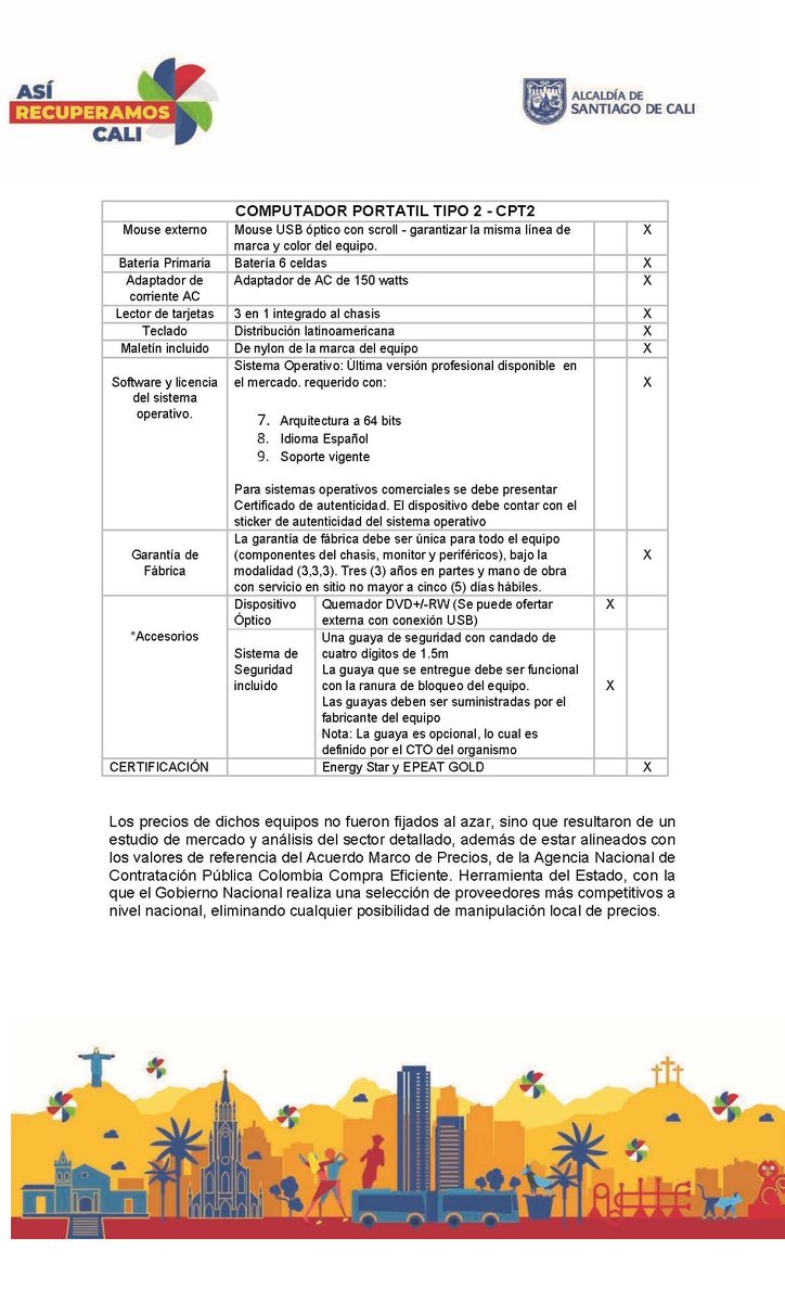 CaliContrata's tweet photo. @MariaCconcejala @alejoeder Cordial saludo. Desde el DACP, nos permitimos aclarar la situación del contrato 4135.010.26.1.241-2025, cuyo objeto es la adquisición de equipos tecnológicos y periféricos para el desarrollo eficiente de las actividades diarias de los organismos de la Alcaldía de Santiago de Cali https://t.co/wrZJp60J1X