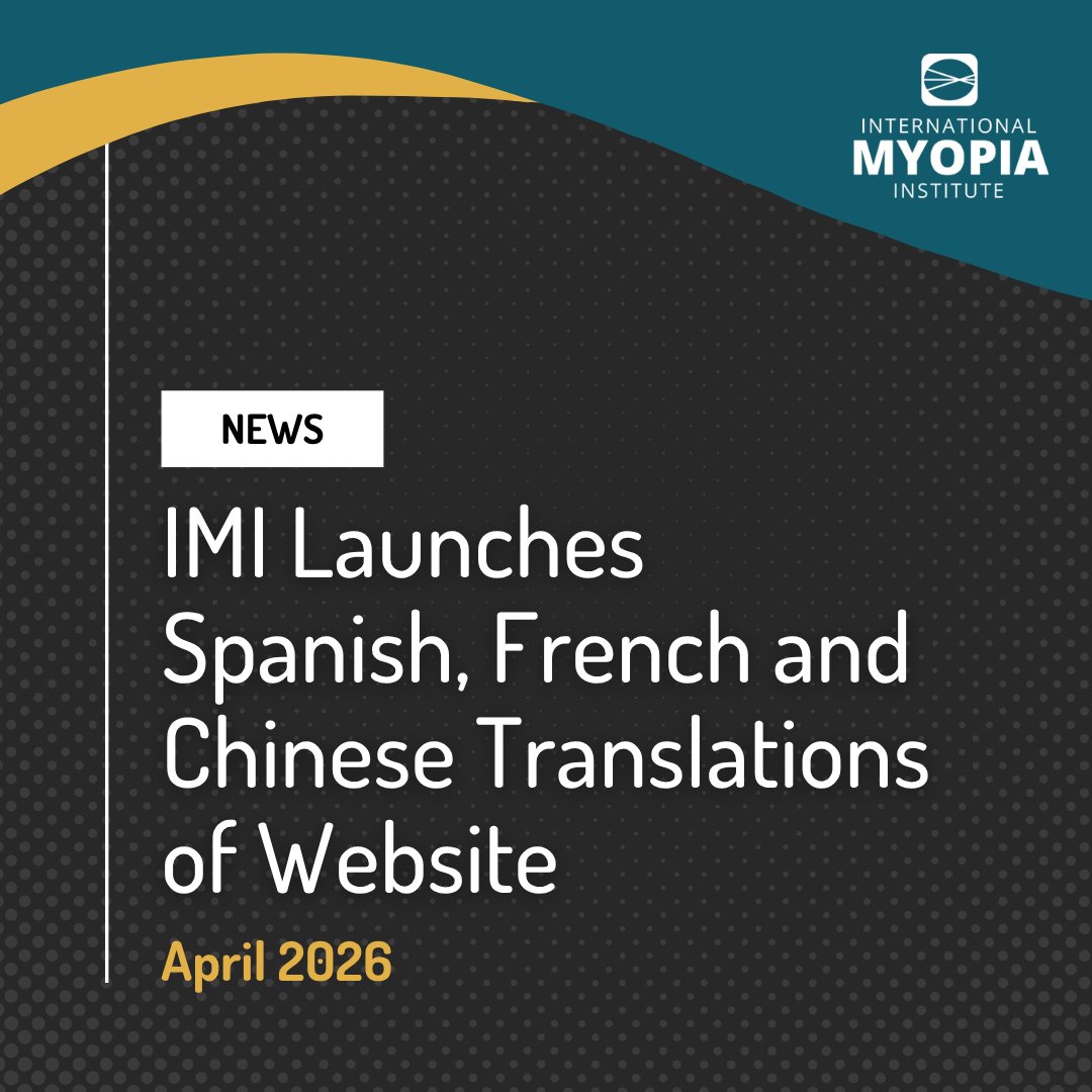InstituteMyopia's tweet photo. The International Myopia Institute (IMI) website is now available in Chinese, Spanish, and French. 🌐

In addition, IMI’s Clinical Summaries continue to be professionally translated into 15 languages, further supporting global access to key evidence-based resources. https://t.co/odqm9RM86j