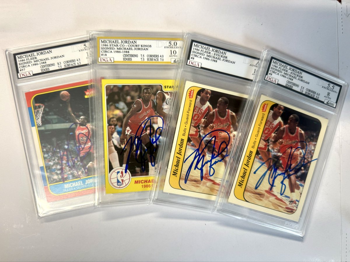 goatauthentics's tweet image. I'm not sure it gets any sweeter than this exclamation 1986–87 fleer vintage era signatures with a star court kings era appropriate 86 signature #fleer #thegoat