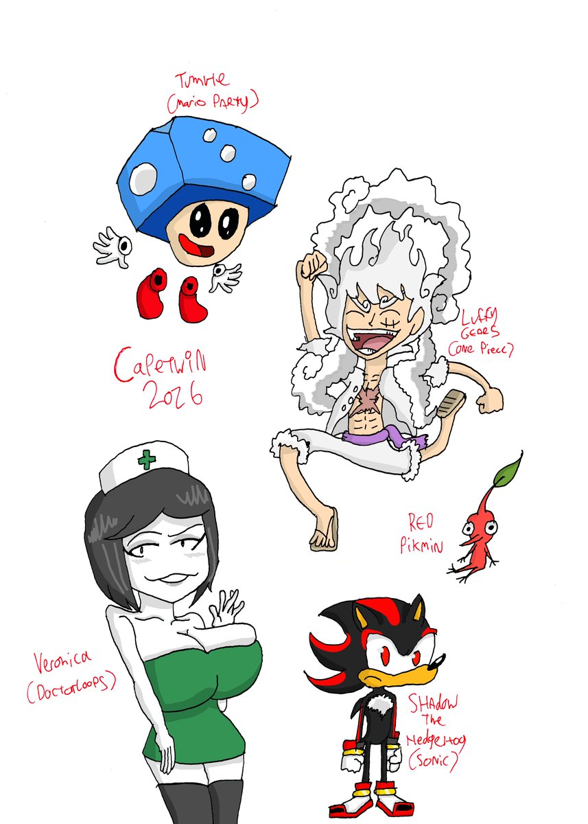 Random Doodles Page 001
#artistontwitter #webcomics #Doctorloops #ONEPIECE #Luffy #Gear5 #MarioParty #SuperMario #Pikmin #sonicthehedgehogfanart #Shadowthehedgehog