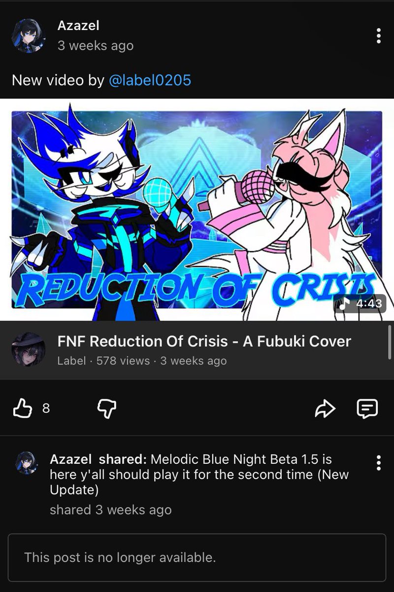 sanjiarru's tweet photo. Can’t forget how she swore to keep the channel untouched as a way to honor Azazel, but that vow lasted barely a day until she was posting on there again to promote her mods. It’s all for her benefits and no one else’s, not even the dead guy she took advantage of. #MelodicHorizons https://t.co/qZlPvXhwY1