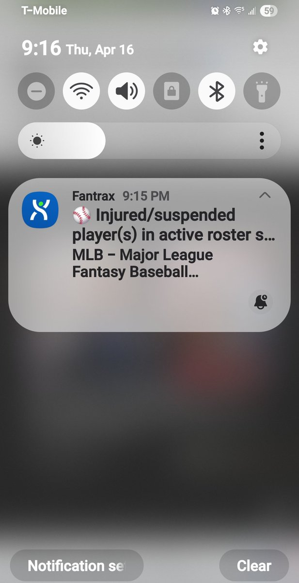 Bennett22J's tweet photo. Hey @Fantrax, can we get this corrected on Android devices? I have an S25 Ultra, I've been through every setting I can think off, I can't get the full message to show, then if I look at the alerts section, it doesn't show the alert I got https://t.co/qIBvTEqvOP