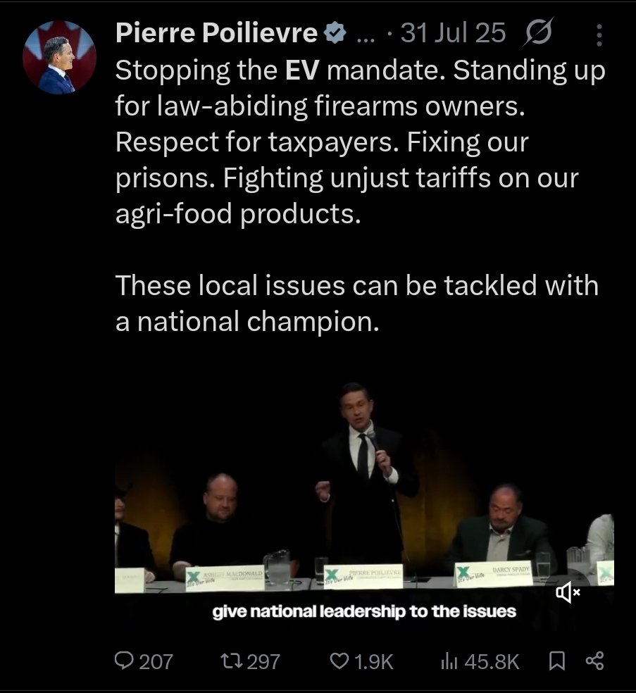 ForMYCanada's tweet image. The consumers have spoken @PierrePoilievre. #EVmandate #GasCrisis #Cdnpoli