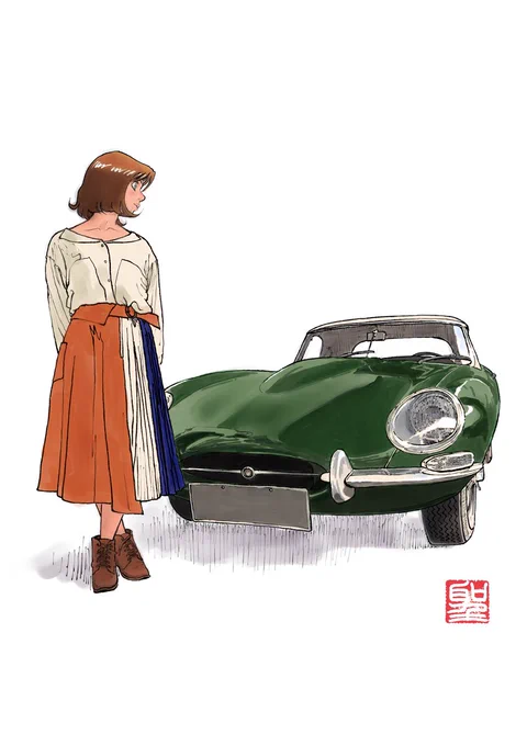 #クルマやバイクを描いてる人は見せびらかしましょう のハッシュタグが流行ってると聞いて… #交通事故鑑定人環倫一郎