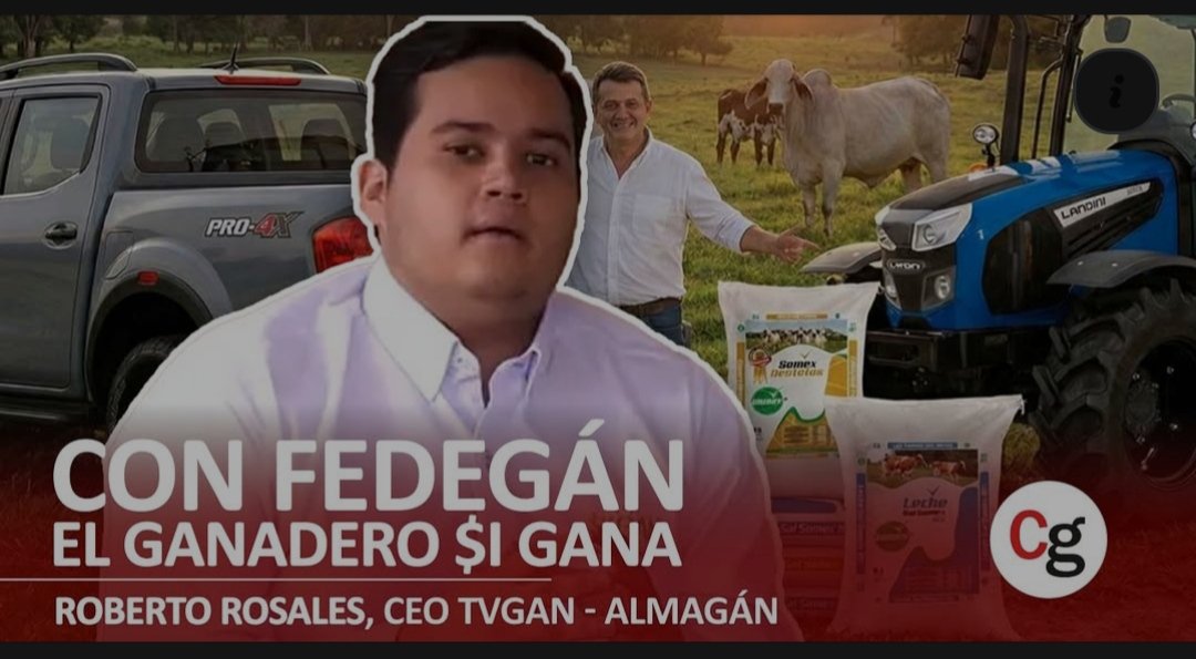 Pl_ipiales_FNG's tweet image. En #CONtextoEntrevista hablamos con Roberto Rosales, CEO de TvGan Colombia y Almagan, quien revela los detalles de los recientes convenios de @Fedegan  con Nissan Colombia, sales mineralizadas #SomexNutricion y tractores #Landini.

@jflafaurie 
@jflafaurie

👇