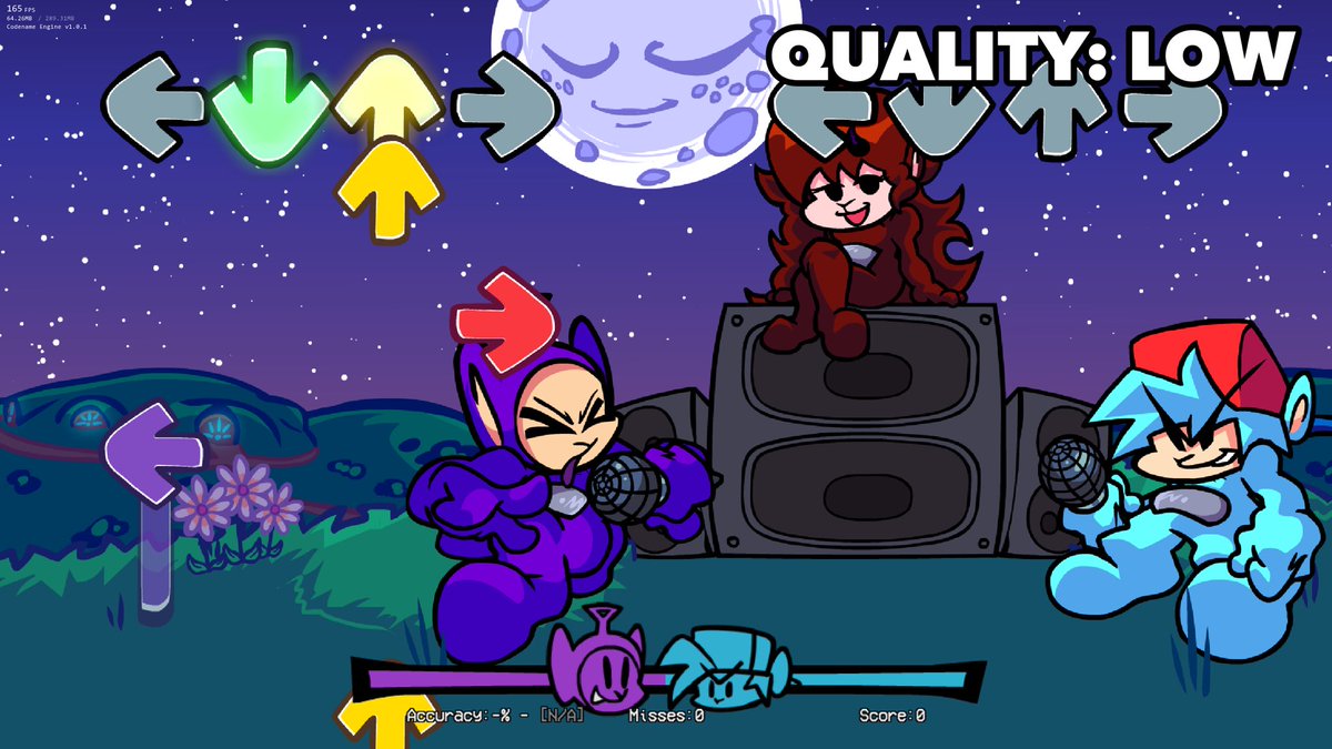 TubbyNightFunk's tweet image. Eh oh!
We’re planning on releasing a new 1.1 patch update for Tubby Night Funkin this FRIDAY!
Will include:
1. Low Quality mode now available for low end pcs
2. Energetic song doesn’t crash when starting
#fridaynightfunkin #fnfmod