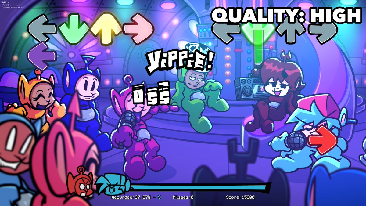 TubbyNightFunk's tweet image. Eh oh!
We’re planning on releasing a new 1.1 patch update for Tubby Night Funkin this FRIDAY!
Will include:
1. Low Quality mode now available for low end pcs
2. Energetic song doesn’t crash when starting
#fridaynightfunkin #fnfmod