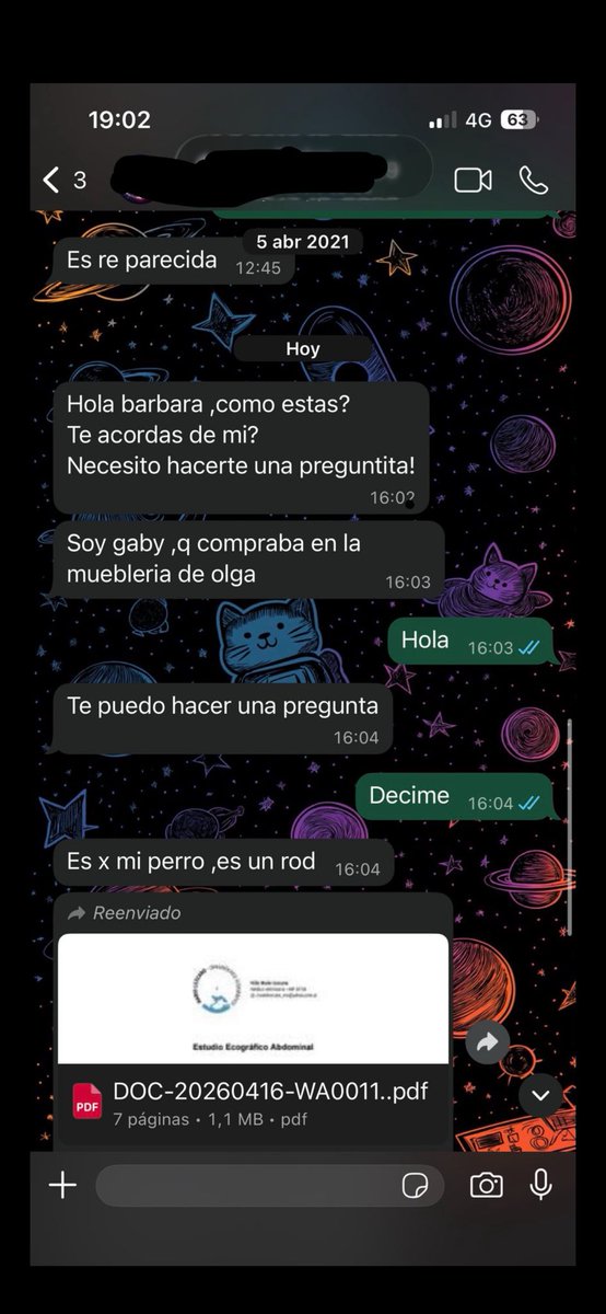 Biajus's tweet photo. La pelotuda de mierda de la veterinaria Barbara Floris de Bernal que escracha a un cliente/paciente que se le está muriendo el perro exponiendo conversación y celular de la persona, cerró su Instagram. No sean como Barbara, pásenle sus honorarios de última a la persona. https://t.co/gXur77DkBG