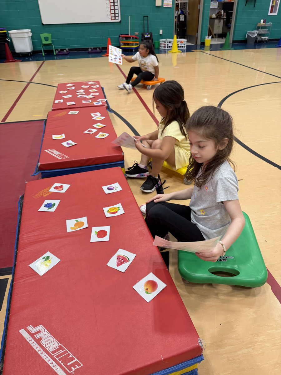 BoPhillips10's tweet image. Supermarket sweep!! Thanks @mchamberlainPE for the idea. Ss in K-2 carried their grocery list while 3-5 had to memorize and communicate with their partners. Find the items and cross them off your list. #Physed #Nutrition #D59PE @D59SaltCreek @MrsMetcalf_PE