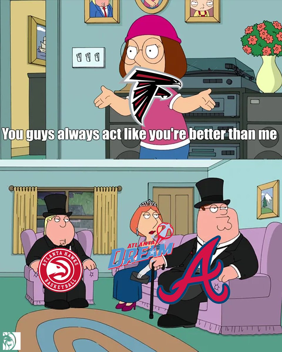 BetMGM's tweet image. The current state of Atlanta sports:

Hawks: In the playoffs
Braves: Still haven't lost a series
Dream: Traded for Angel Reese

Falcons...