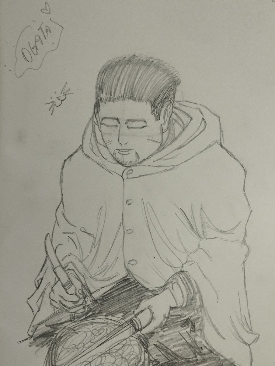 sasukevy's tweet photo. vou atualizar essa conta com o rabisco do ogata no meu caderno pois amo ele #brart #wip #ogata #gokam https://t.co/g65oLshMD7