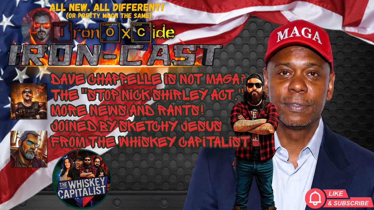 Iron0xcid3's tweet image. Iron-Cast: Dave Chappelle is not MAGA? Joined by @SketchyJesus_  from @WhiskeyCapPod!
youtube.com/live/Znghirtx3…
rumble.com/v78m0wi-iron-c…
#Comedy #Conspiracy #Politics #AltMedia #LivePodcast #japan #news
@ScreamQueenSel @VagabundoDeV @sammy3peat @VaughnMColeman @JackTarLad @Arzachats