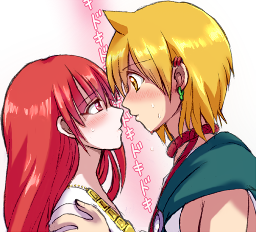 DailyAliMor's tweet image. *sweats*

(artist unknown)
#Magi #Alibaba #Morgiana #Alimor #アリモル #アリババ #マギ #モルジアナ