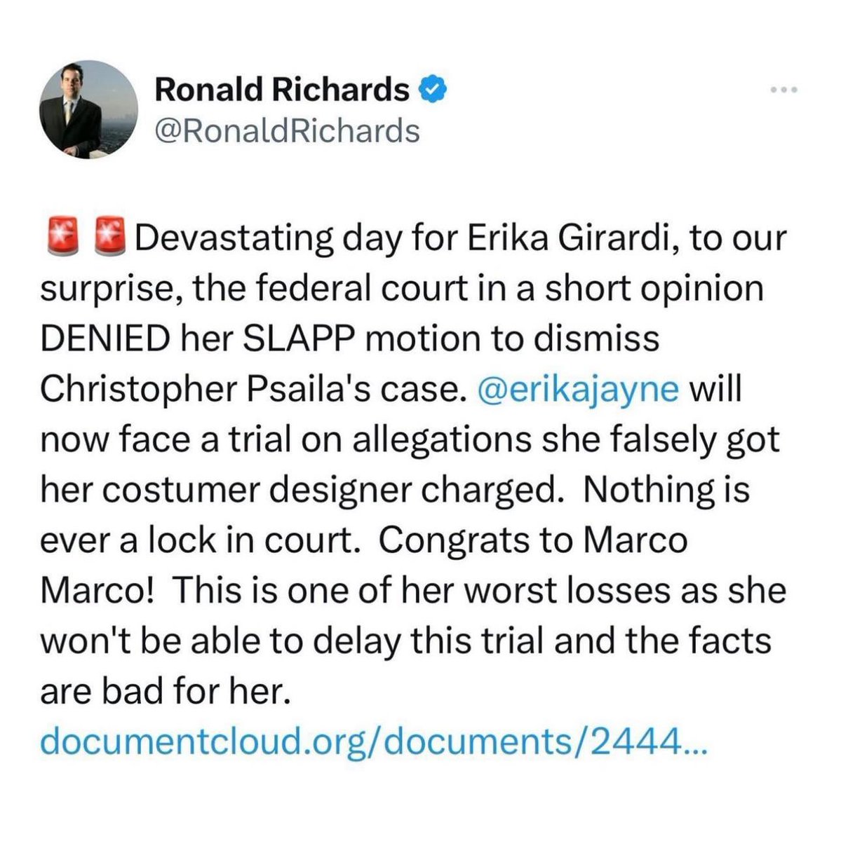 OolaFanForever's tweet image. When is the #MarcoMarco lawsuit happening? So that’s makes two she’s facing. #RHOBH #Bravo