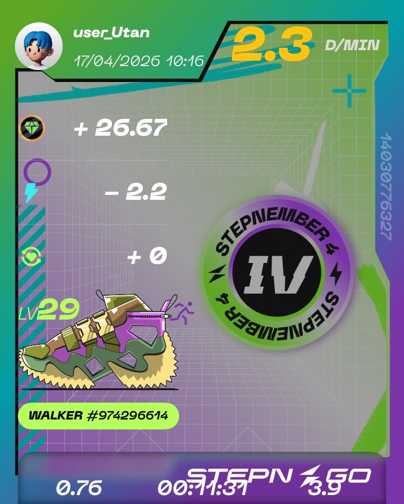 うーたん【庶民で凡人で会社員なSTEPNerで散歩士👟クレーンゲーマー】 tweet media