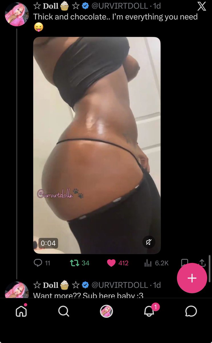 URVIRTDOLL's tweet photo. I’m the bum. 1 day, first post, more views and more fucking likes.  Bitch you couldn’t even crack a hundo. Yet you keep throwing around “bum” and “follower count” you’re funny😭😭😭😭 https://t.co/hfxXP49WSu