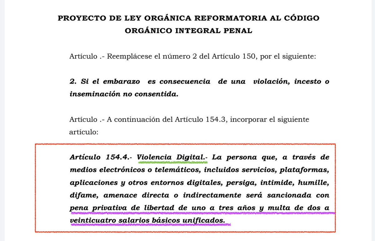Se dan cuenta la burrada jurídica que pretenden los “genios” de <a href="/BancadaADN/">Bancada ADN</a> ??? 

Los “defensores” de la libertad de expresión, los “adalides” de la tolerancia, esconden bajo el  nombre de “Violencia Digital” una propuesta para criminalizar la OPINIÓN PÚBLICA.. 

Ojalá tuvieran