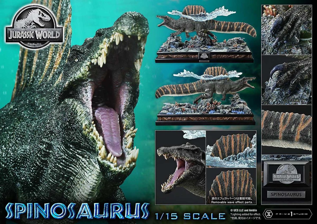 SwrveYT's tweet photo. 🚨 Prime 1 Studio reveals their new 1/15th scaled Spinosaurus statue from ‘JURASSIC WORLD REBIRTH’ 🚨

Pre-orders are listed at $1,899 USD 👀 💰 https://t.co/hfiPiKjoLX