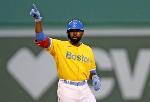 I totally forgot JBJ played for the Red Sox recently enough to wear those yellow jerseys.