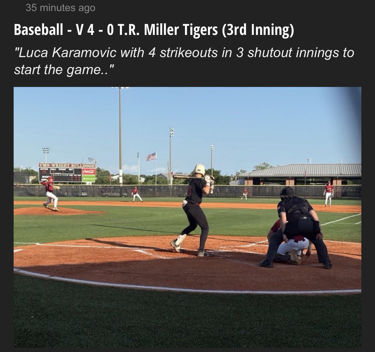 LKaramovic2029's tweet photo. Felt good on the bump tonight. Another great team W @UMS_W_Athletics @UMSWBaseball @BravesScoutTeam #lefty #baseball #memories #teamW https://t.co/As5Sonz7An