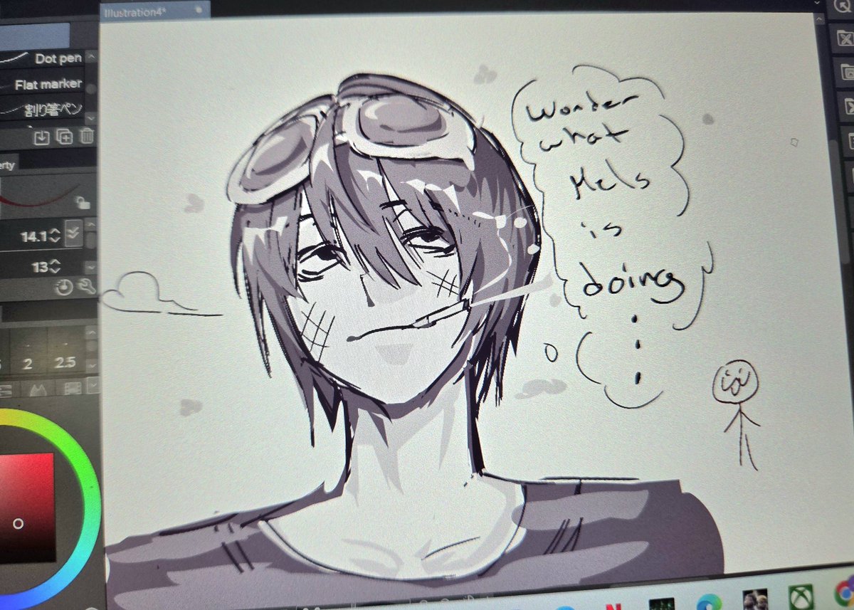 QhuNear's tweet image. I figured out how to use the fill in lasso tool on clip studio guys yay

#matt #deathnote