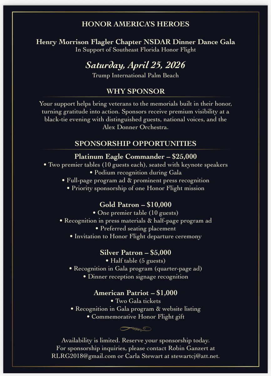 davidwebbshow's tweet image. Here's your chance to join me and Helen Patton, granddaughter of General Patton Saturday April 25, 2026, at @TrumpGolf West Palm Beach, FL in raising funds to support Southeast Honor Flight honorflightsefl.org. #HonorFlight #Veterans